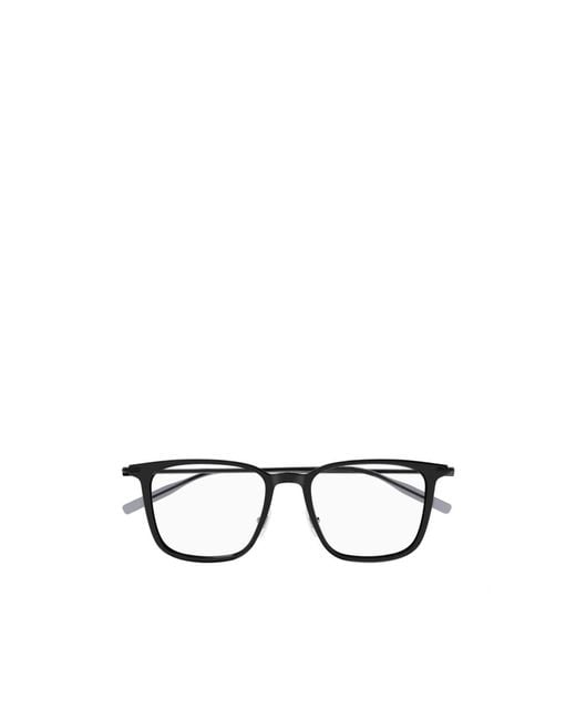 Montblanc White Eyewear Square Frame Glasses for men