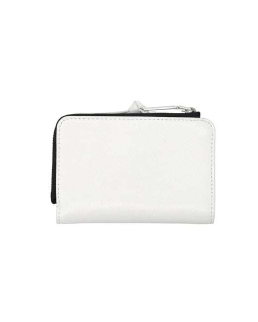 Marc Jacobs White Open-Fold Wallet