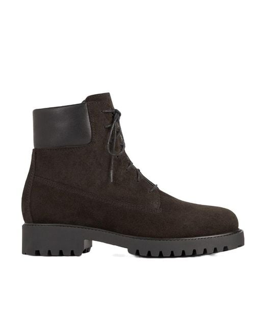 Totême Brown Round-Head Short Boots