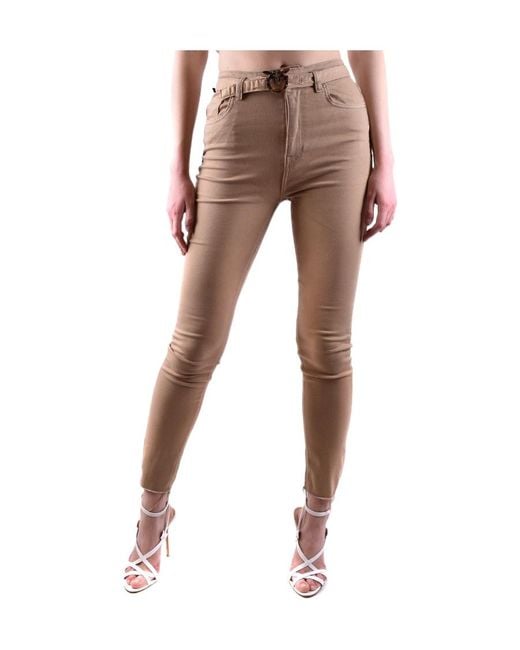 Pinko Multicolor Logo Casual Pants