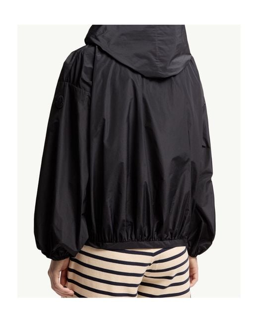 Moncler Black Pecher Taffeta Hooded Jacket