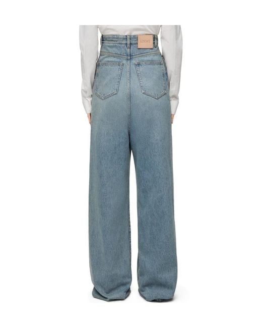 Loewe Blue Bustier High Waisted Jeans