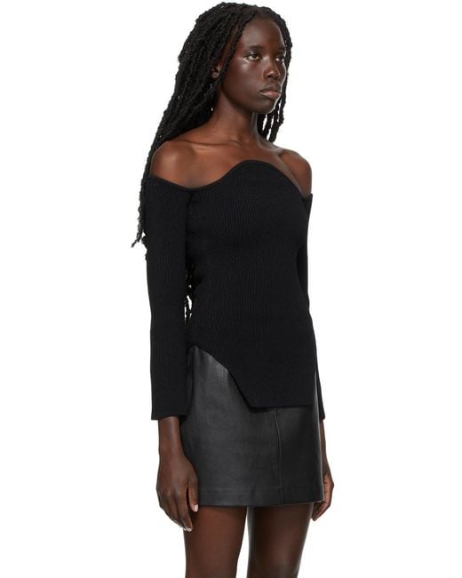 Khaite Black Knitted Pullover