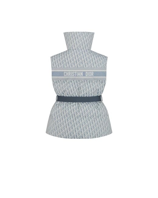 Dior Blue Alps Belted Puffer Vest