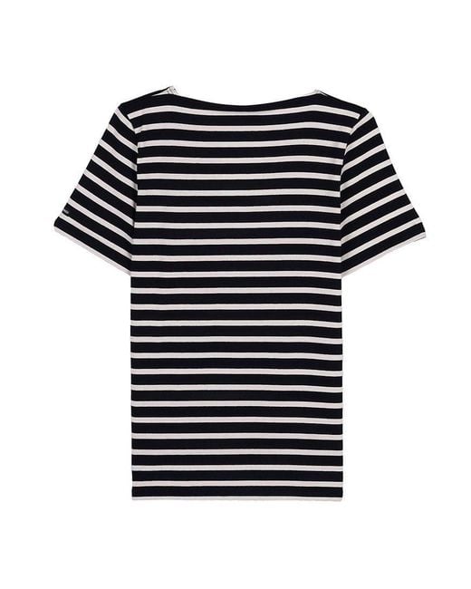 Saint James Black Short-Sleeve T-Shirt