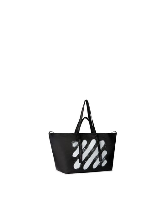 Off-White c/o Virgil Abloh Black Diagonal Spray Top Handle Bag for men
