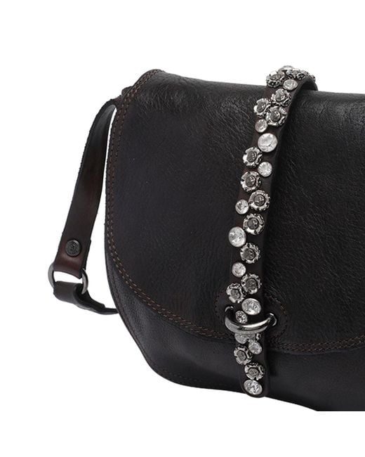 Campomaggi Black Flap Shoulder Bag
