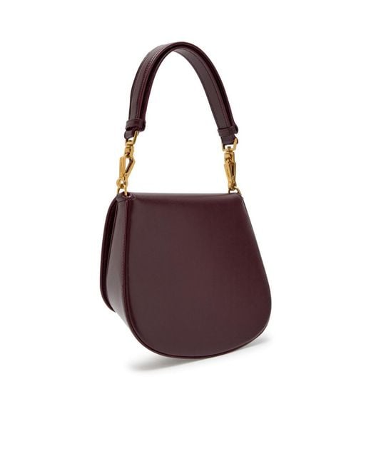 Saint Laurent Purple Voltaire Leather Shoulder Bag