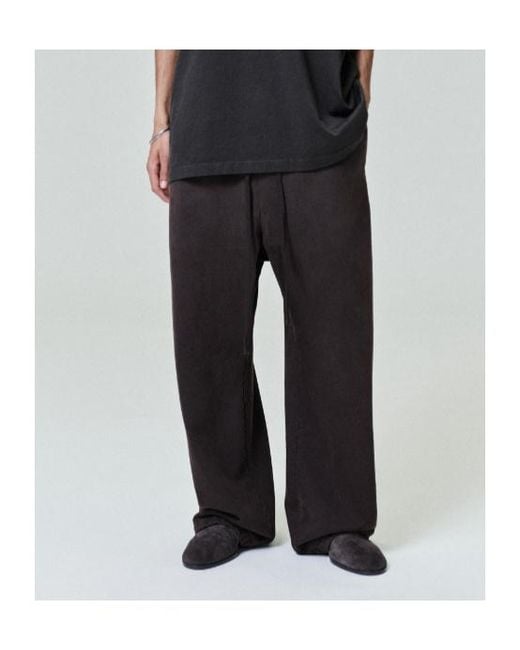 Fear Of God Brown Wide Leg Cotton Sweatpants for men