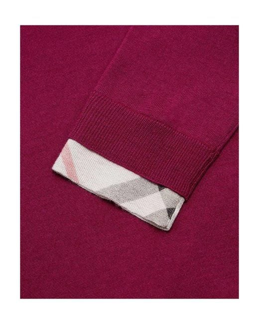 Burberry Purple Logo Sweater