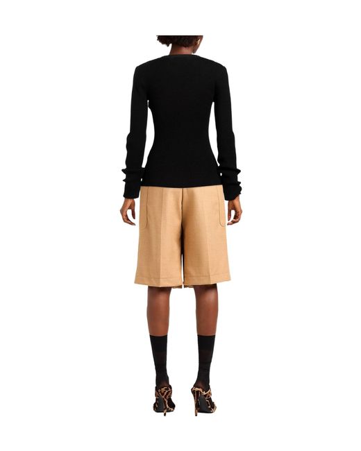Rag & Bone Black Minimalist Solid Color Knit Top