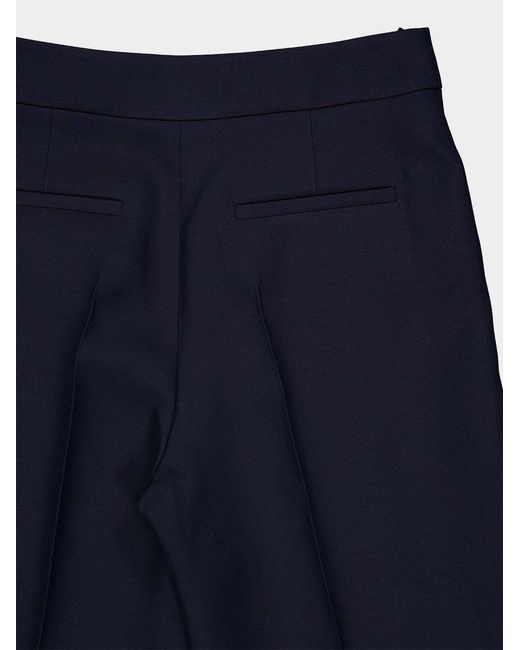 Valentino Blue Vlogo Signature Turn-Up Cuff Trousers