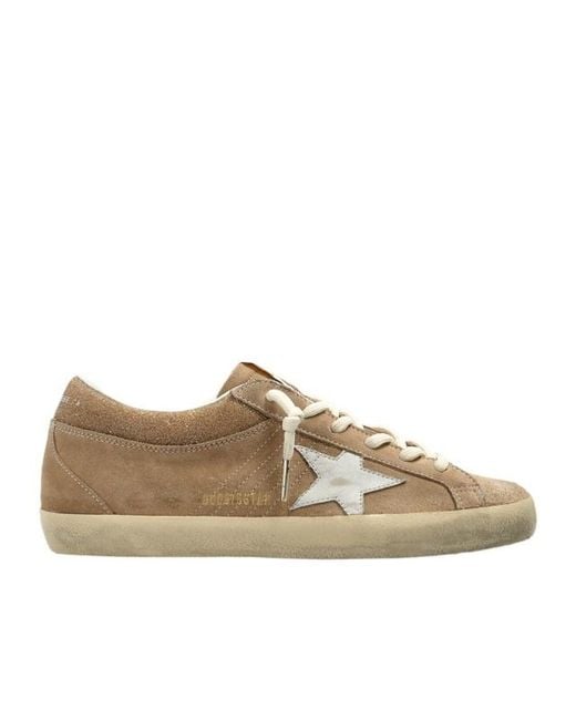 Golden Goose Deluxe Brand Brown Lace-Up Low-Top Sneakers