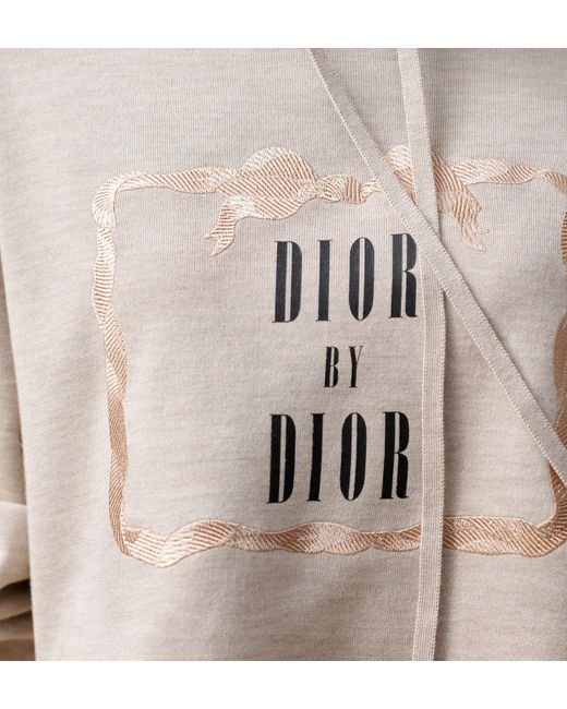 Dior Natural Book Cover Hooded Sweatshirt