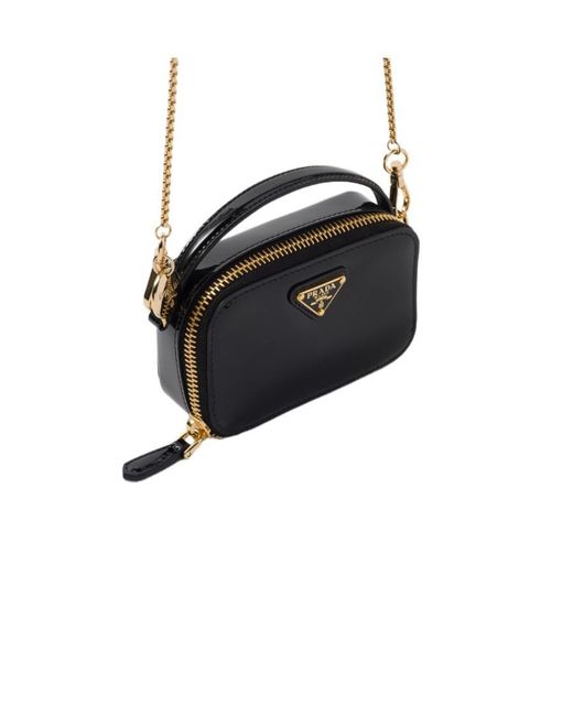 Prada Metallic Patent Leather Mini-Pouch
