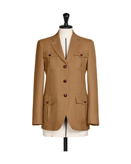 Max Mara Brown Long-Sleeved Jacket