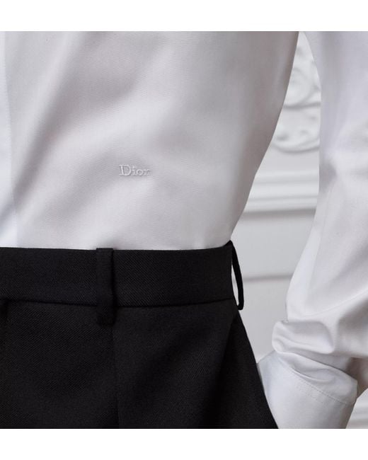 Dior White Chemise De Smoking for men