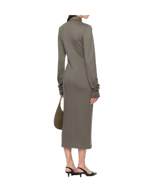 Rier Gray Polar Midi Dress
