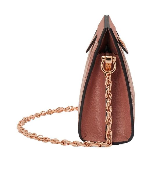 Gucci Pink Ophidia Gg Chain-Strap Shoulder Bag
