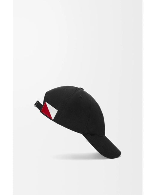 Loewe Black Embroidered Baseball Cap for men