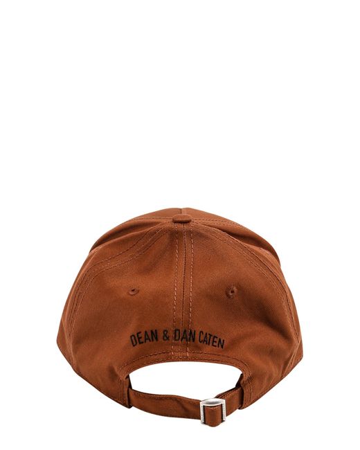 DSquared² Brown Be Icon Baseball Cap for men