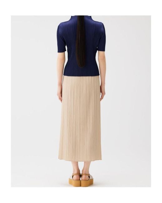 Pleats Please Issey Miyake Natural Pleats Please Issey Miyake Pleated Maxi Skirt