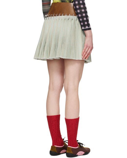 Chopova Lowena Multicolor Pleated Skirt