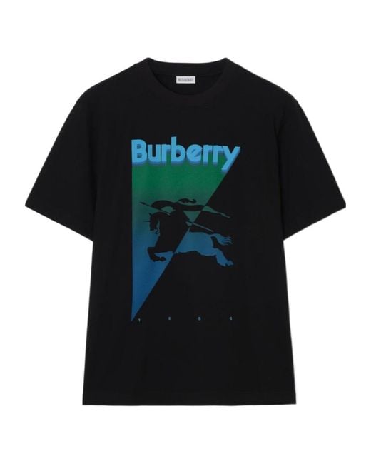 Burberry Black Knight Cotton T-Shirt for men