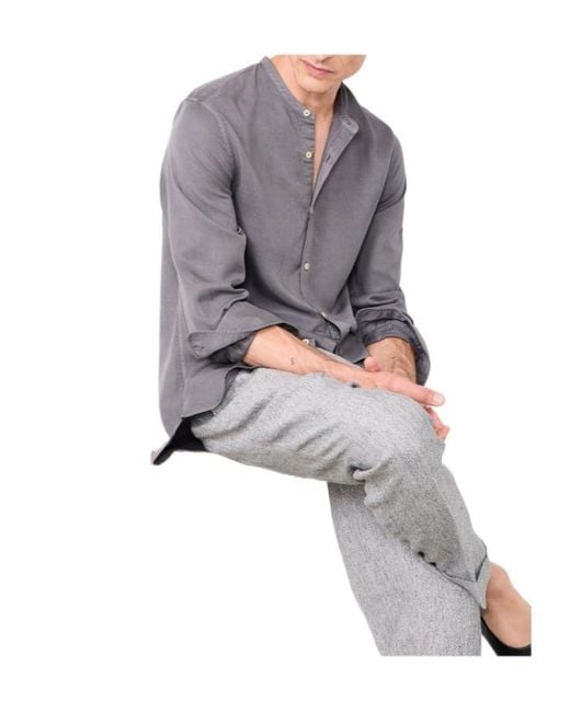 Officine Generale Gray Gaspard Shirt for men