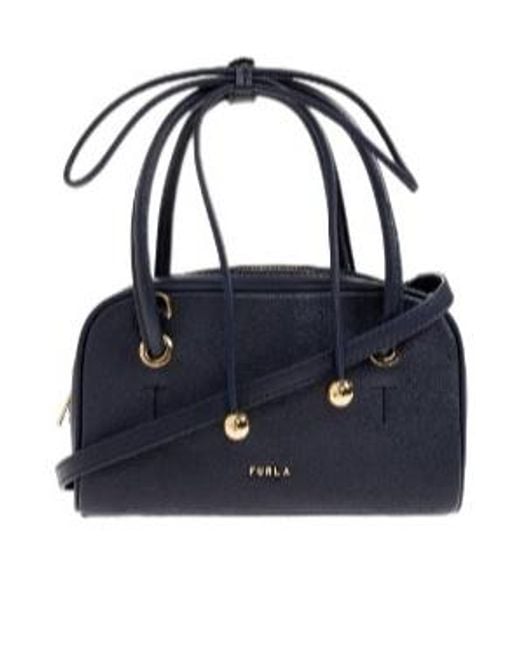 Furla Blue Compact Handbag