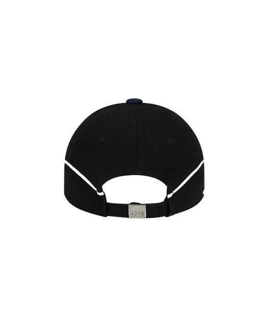 ANDERSSON BELL Blue Heart-Shaped Logo Embroidered Layered Baseball Cap for men