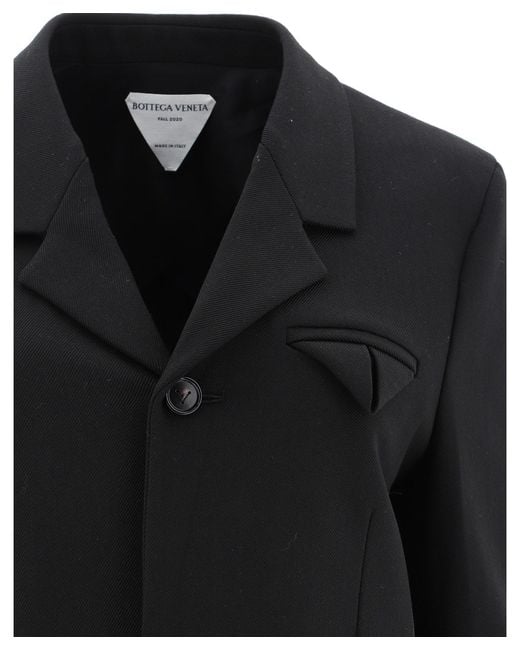 Bottega Veneta Black Single-Breasted Blazer