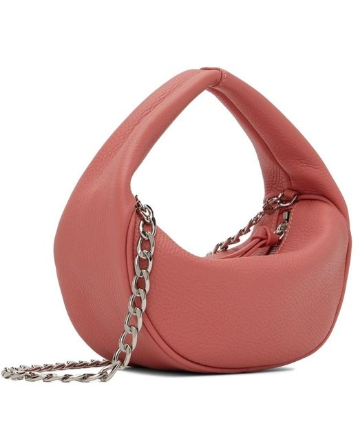 By Far Pink Zip-Up Chain-Link Tote Bag