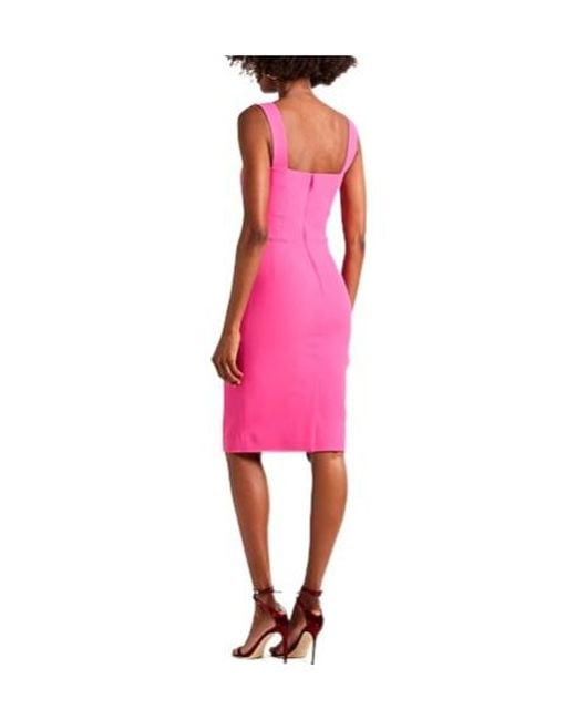 Dolce & Gabbana Pink Sleeveless Fitted Dress