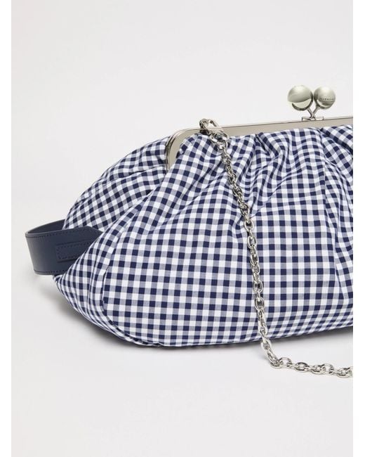Weekend by Maxmara Blue Wkabeta Large Vichy Checked Bag