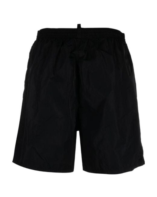 DSquared² Black Logo Swimming Trunks for men