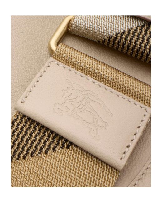 Burberry Natural Small B Clip Messenger Bag