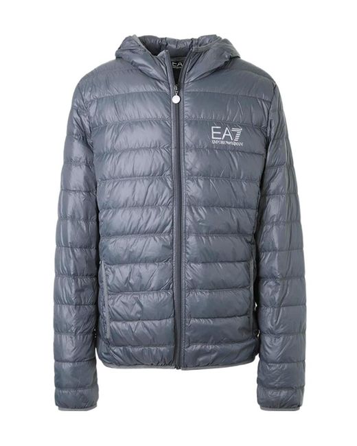 EA7 Blue Core Identity Puffer Jacket for men