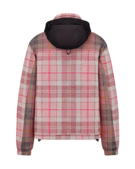 Dior Red Homme Hooded Puffer Jacket for men