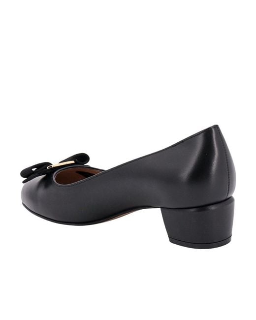 Ferragamo Black With Heel