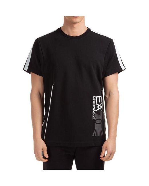Armani Jeans Black Printed T-Shirt for men