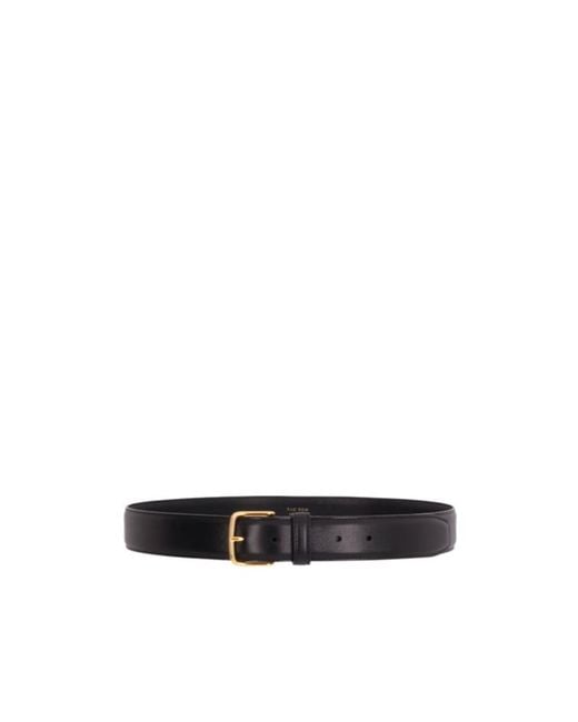 The Row White Leather Belt