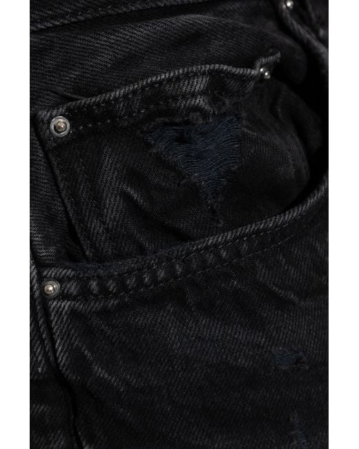 Amiri Black Distressed Straight Mx1 Jeans for men