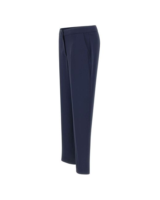 Kaos Blue Tailored Straight-Leg Trousers
