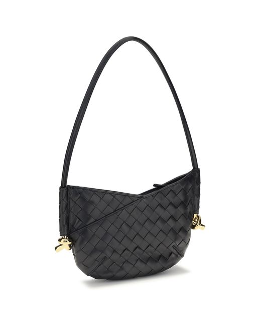 Bottega Veneta Black Mini Solstice Shoulder Bag