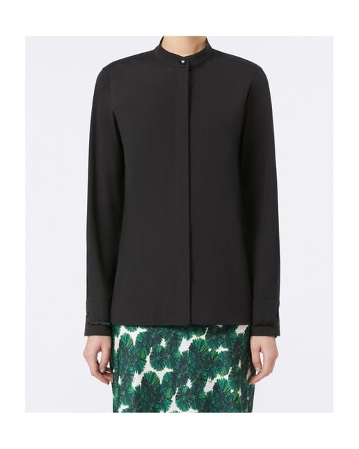 Max Mara Black Otranto Long-Sleeved Blouse