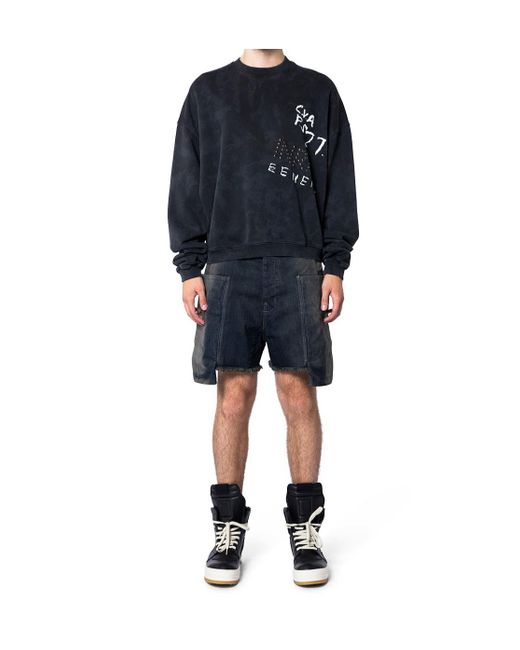 Rick Owens Blue Stefan Cargo Shorts for men