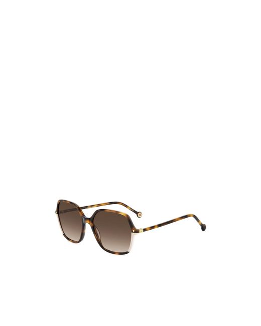 Carolina Herrera Metallic Square Frame Full Rim Sunglasses for men