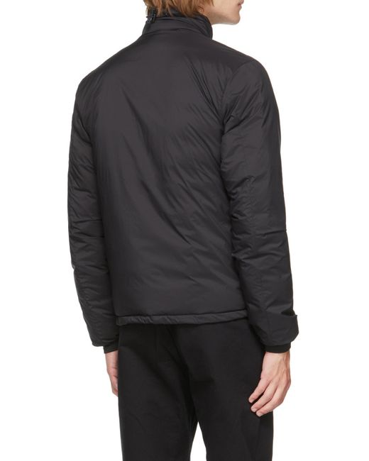 Canada Goose Black Lodge Zip-Up Down Jacket for men