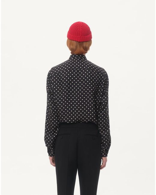 Valentino Black Plusdepois Printed Button-Up Shirt for men